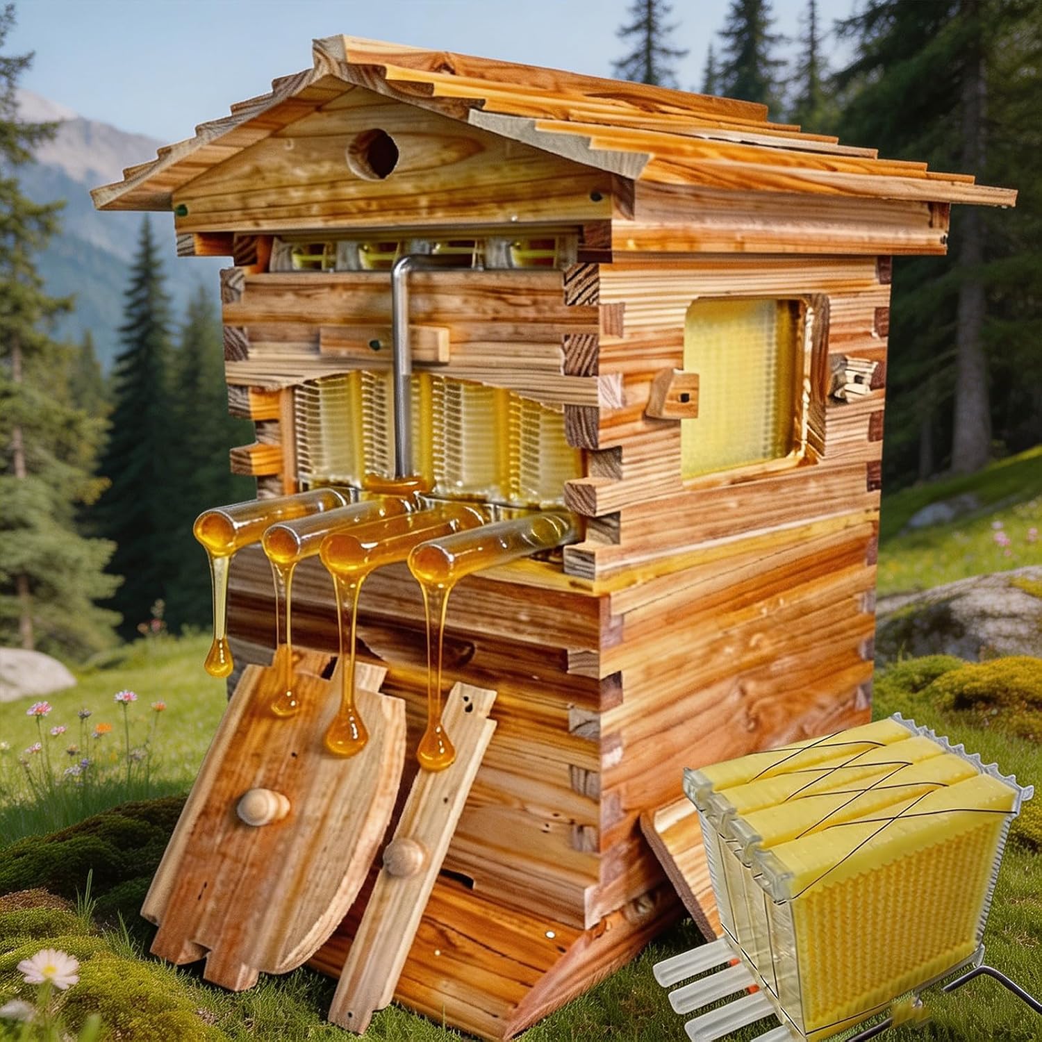 2-in-1 Bienenstock aus Holz mi – Beehive Frame Wax Bewertung und Preis