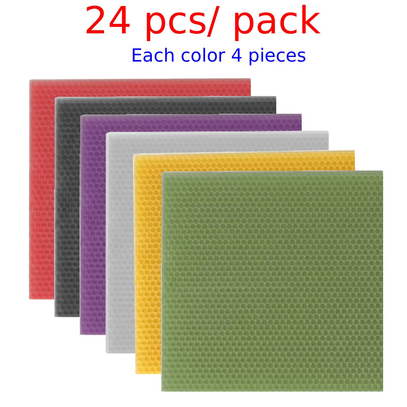 24 Stück bunte Wabenwachsplatt – Beehive Frame Wax Bewertung und Preis